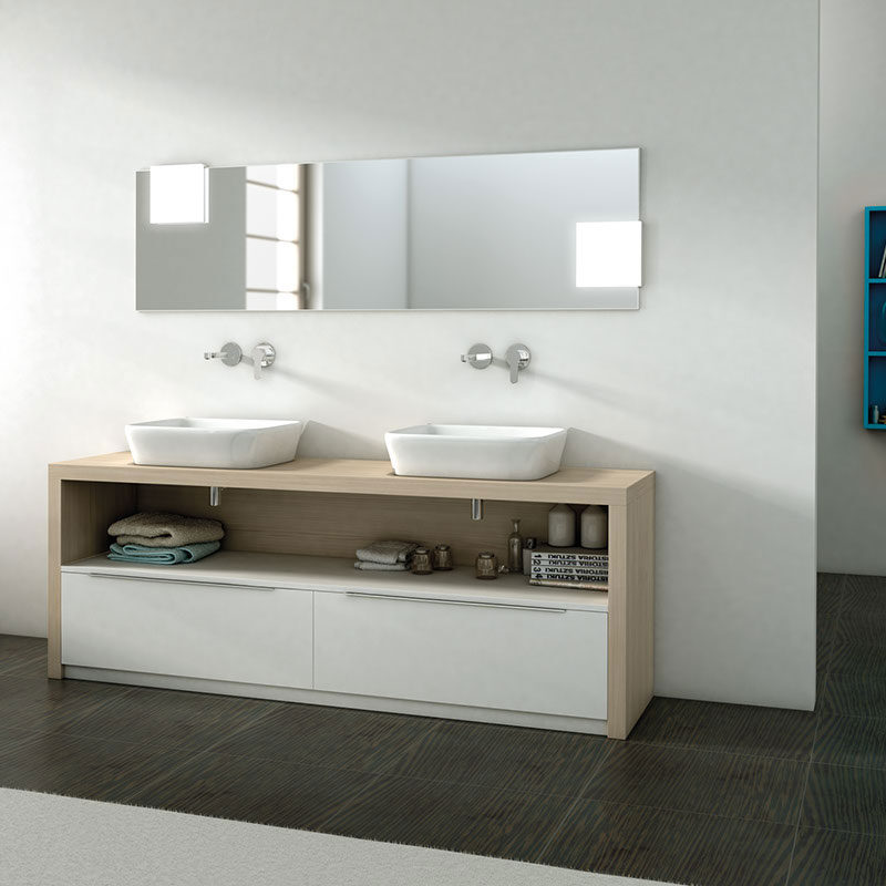 Muebles de baño con tirador inverso