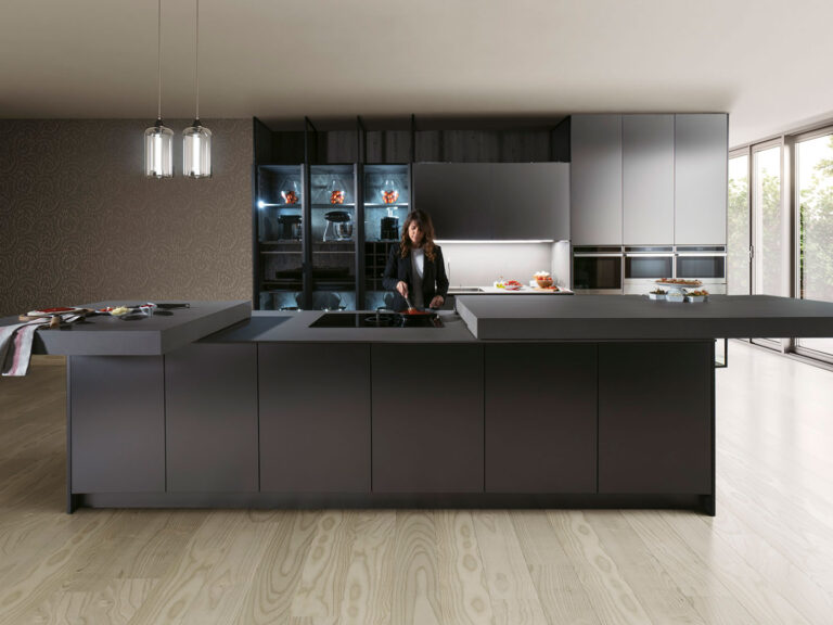 Muebles de cocina con puertas rectas